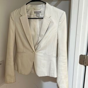 Fitted Blazer - White / Cream - XS